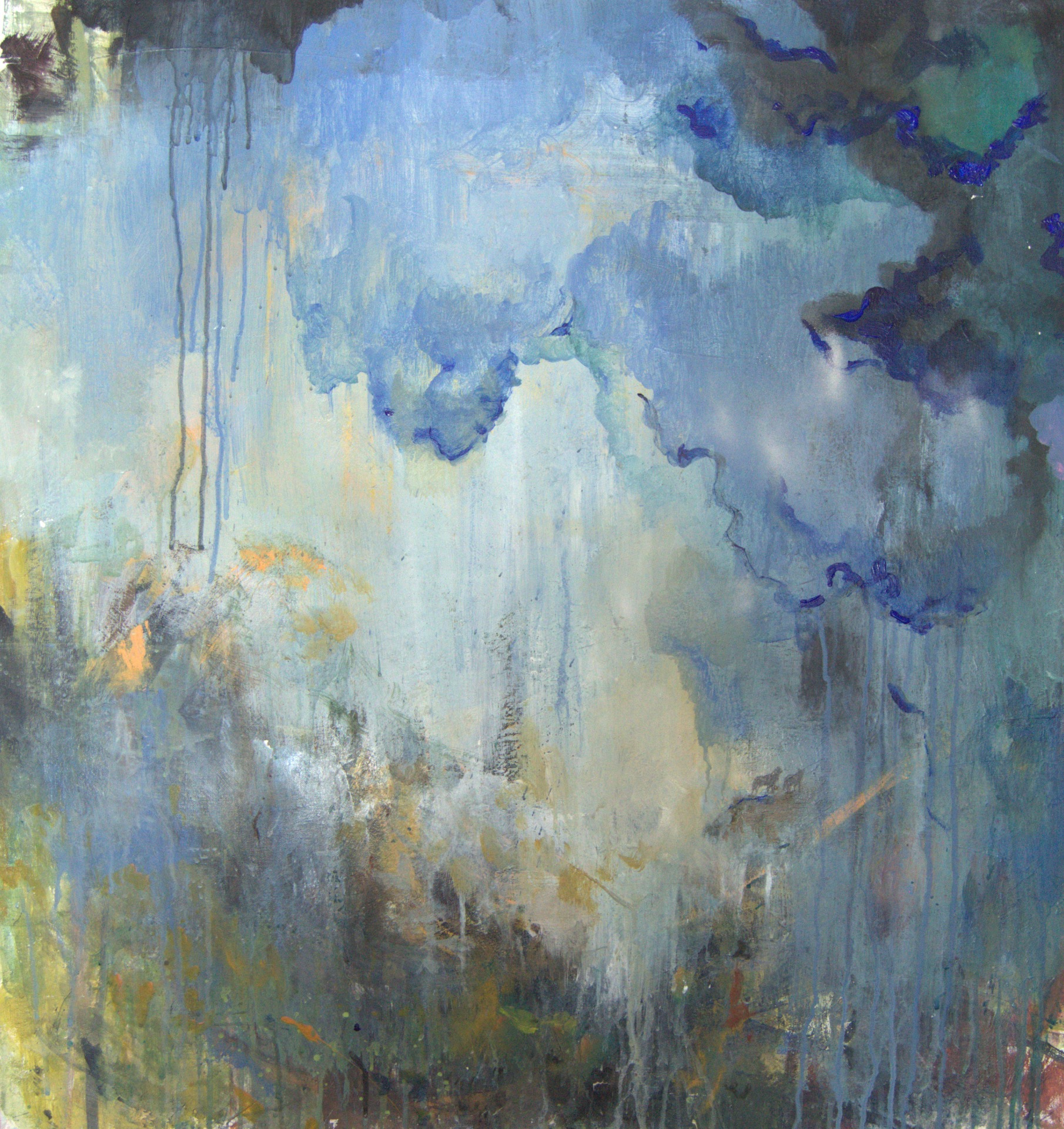 OHITUS  | 750,00€ , 80 x 85 cm kankaalle, akryyli ja öljy